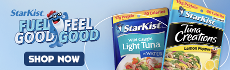 StarKist pouches pack big flavors and 10g+ of lean protein. So when hunger calls, it’s easy to fuel good, feel good. Shop now!